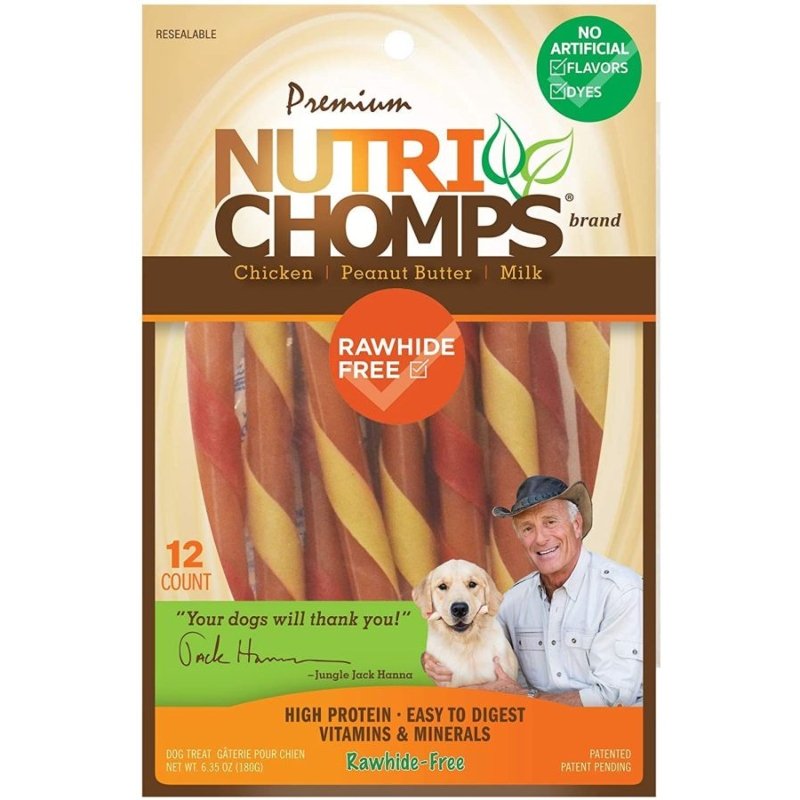 Nutri Chomps Mini Twist Dog Treat Peanut Assorted Flavors - 12 count Nutri Chomps Mini Twist Dog Treat Peanut Assorted Flavors - 12 count