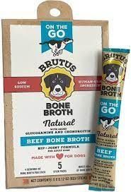 BRUTUS BROTH: Dog Food Topper Beef, 5 PK