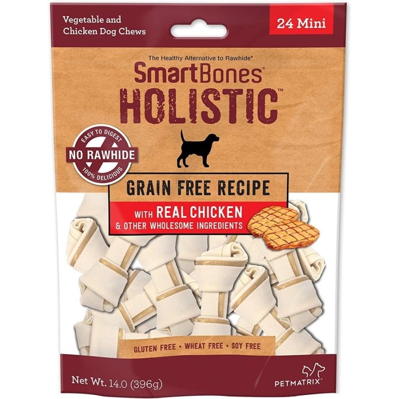 SmartBones Holistic Dog Chews - Chicken - Mini - 24 Pack - (Dogs 5-10 lbs) SmartBones Holistic Dog Chews - Chicken - Mini - 24 Pack - (Dogs 5-10 lbs)