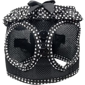 American River Choke Free Dog Harness Polka Dot Collection (Color: Black and White Polka Dot, Size: X-Small)