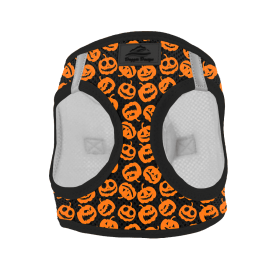 American River Choke Free Dog Harness Holiday Collection (Color: Halloween Jack-o-Lanterns, Size: XX-Small)