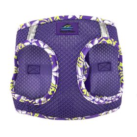 American River Choke Free Harness Hawaiian Trim (Color: Paisley Purple, Size: 2/3X-Large)