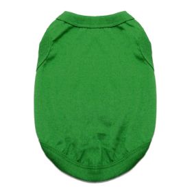 Cotton Dog Tank (Color: Emerald Green, Size: 3X-Large)