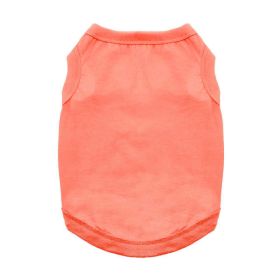 Cotton Dog Tank (Color: Coral, Size: Small)