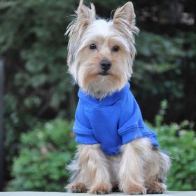 Flex-Fit Dog Hoodie (Color: Blue, Size: Small)